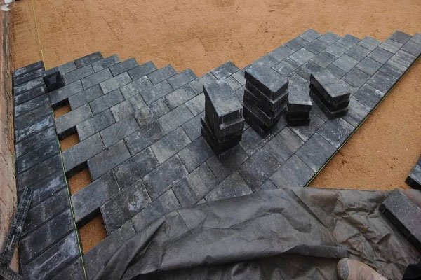 Block paving
